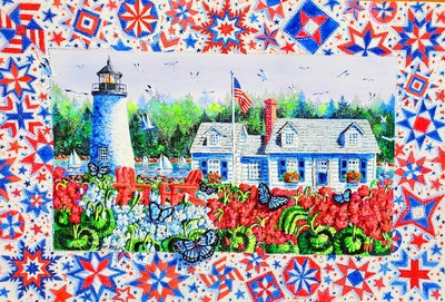 Red, White  And Blue By Diane Phalen