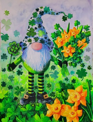 St. Patricks Day Gnome By Diane Phalen